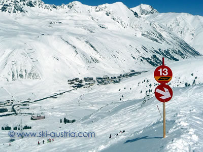 Skiing in Kühtai Austria