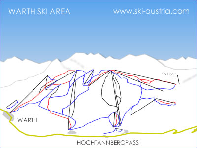 Warth Ski Map