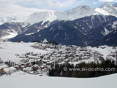 Skiing in Serfaus Austria
