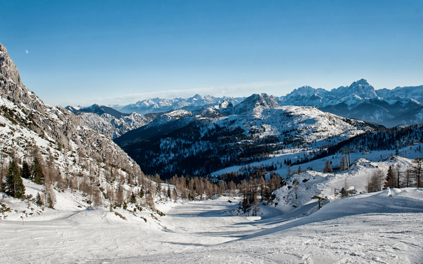 Nassfeld ski area in Carinthia