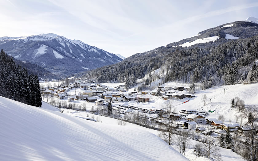 A view of Kelchsau in the Wilder Kaiser ski region