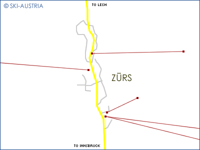 Map of Zürs